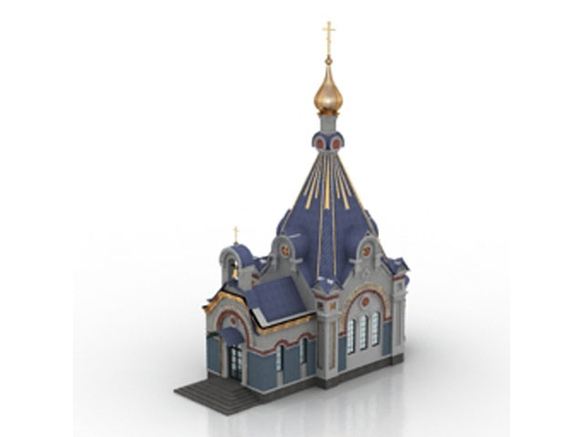 Free Church N7 3D model_2 For Architecture 3Ds Max Model Download